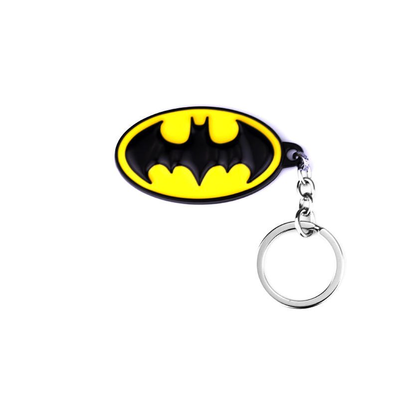 Carabiner Keychain - 크리 에이 티브 블랙과 옐로우 타원형