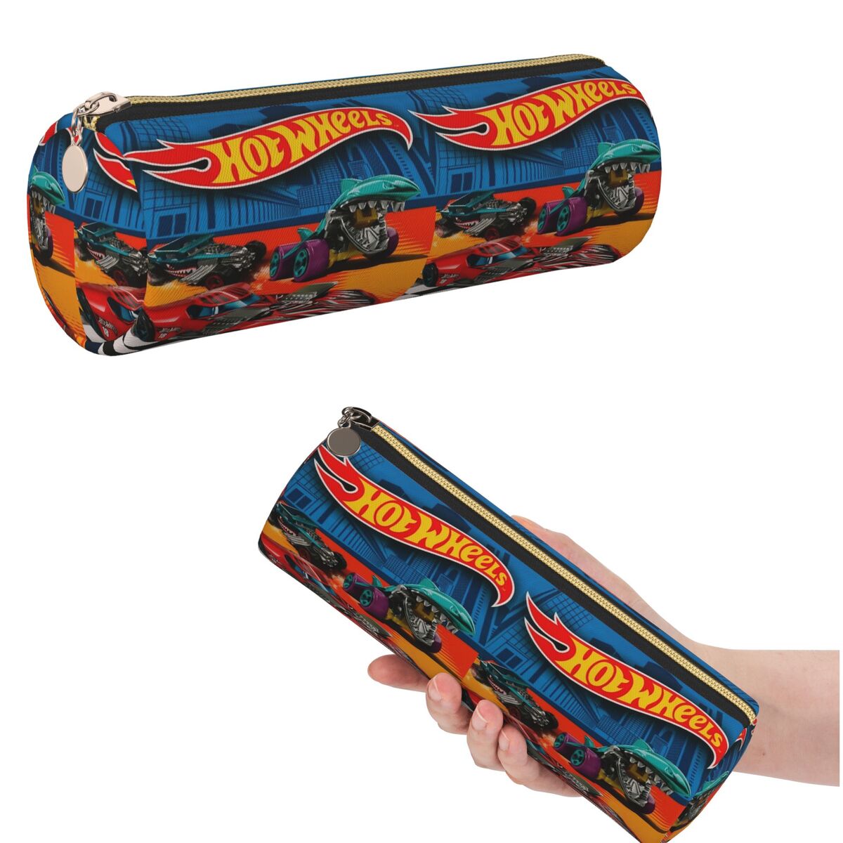 Edc Carry Pen - 핫휠 자동차 모양 어린이용 필통, 원통형