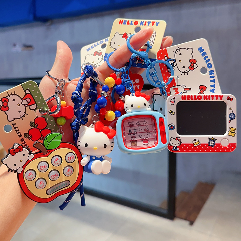 Carabiner Keychain - 애니메이션 헬로 키티 키체인 Kt 고양이