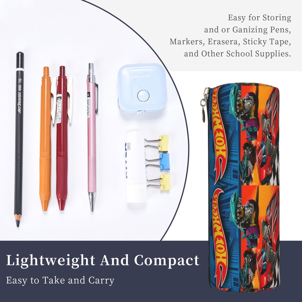핫휠 자동차 모양 어린이용 필통, 원통형 펜 케이스,  - Edc Carry Pen 리뷰 및 가격