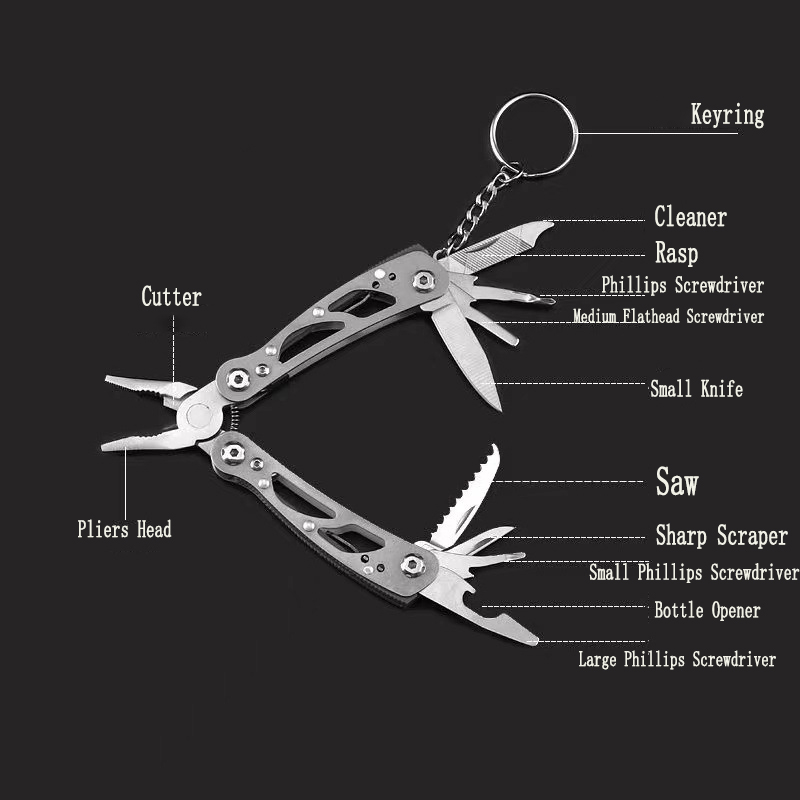 MuqiNush 12 In 1 미니 키체인 멀티툴 펜치 - Edc Carry Pliers 리뷰 및 가격