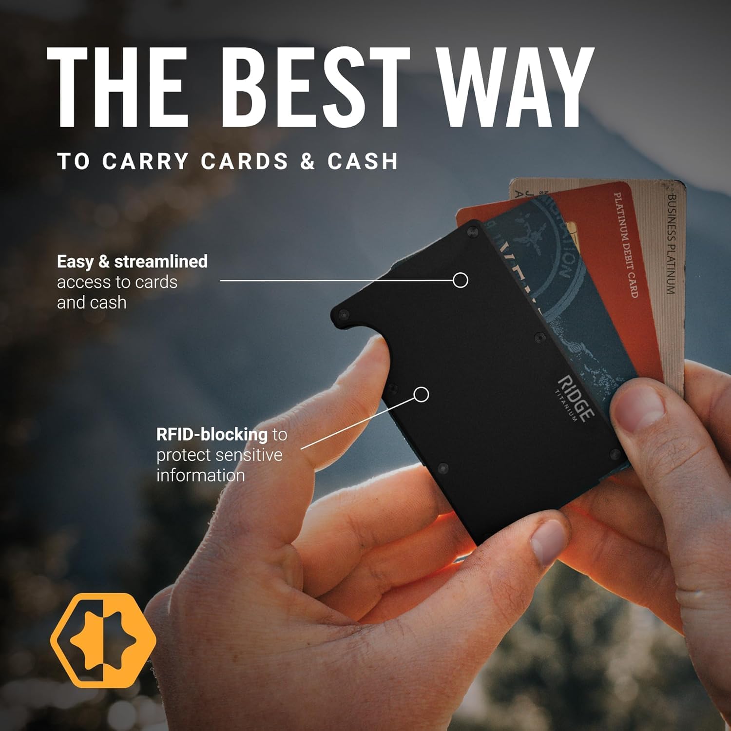 남성용 리지 지갑, RFID 보호 기능이 있는 남성용  - Wallet Slim Titanium 리뷰 및 가격