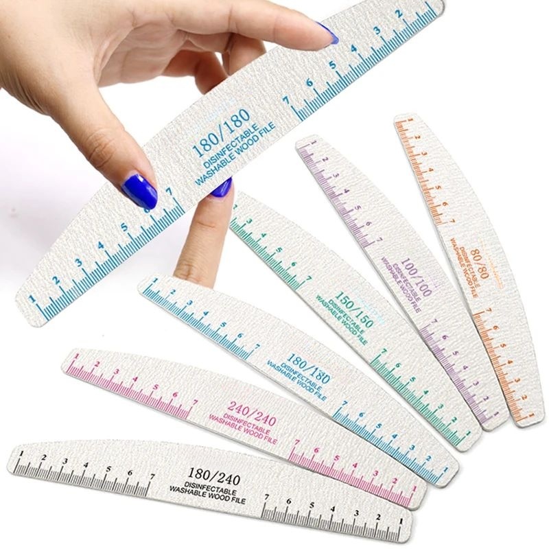 50/100pcs 규칙 인쇄 네일 파일 나무 샌딩 버퍼 - Nail File Titanium 리뷰 및 가격