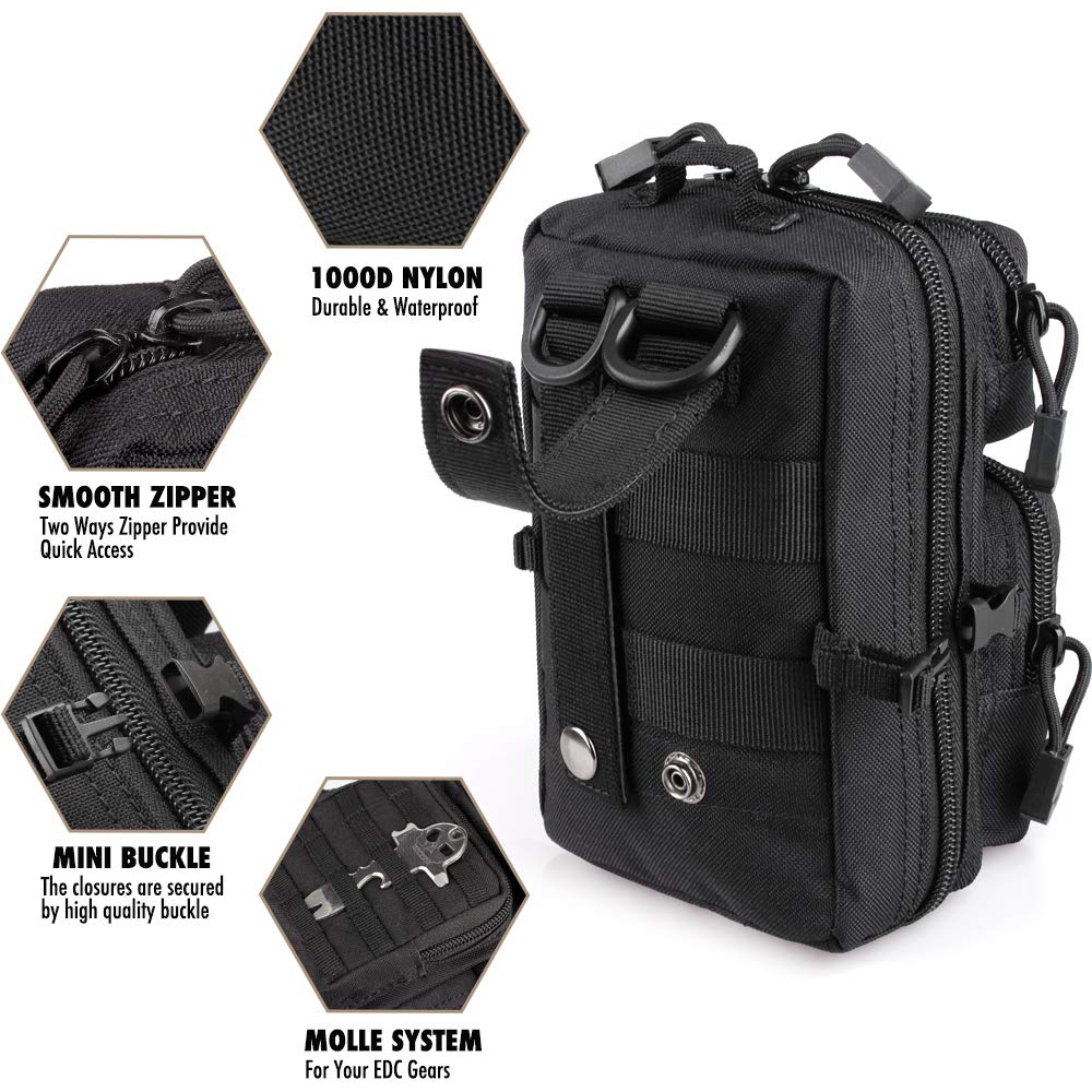전술 Molle 유틸리티 파우치, EDC 도구 파우치  - Edc Carry Belt Pouch 리뷰 및 가격