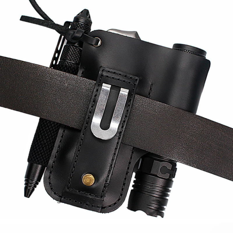 EDC 가죽 손전등 도구 홀스터 다기능 야외 전술 벨트 - Edc Carry Pocket 리뷰 및 가격