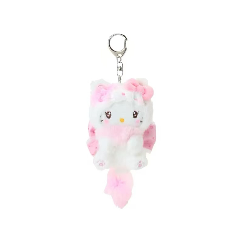 헬로키티 크림캣 보우낫 코스튬 빅테일 시리즈 부드러운  - Carabiner Keychain 리뷰 및 가격