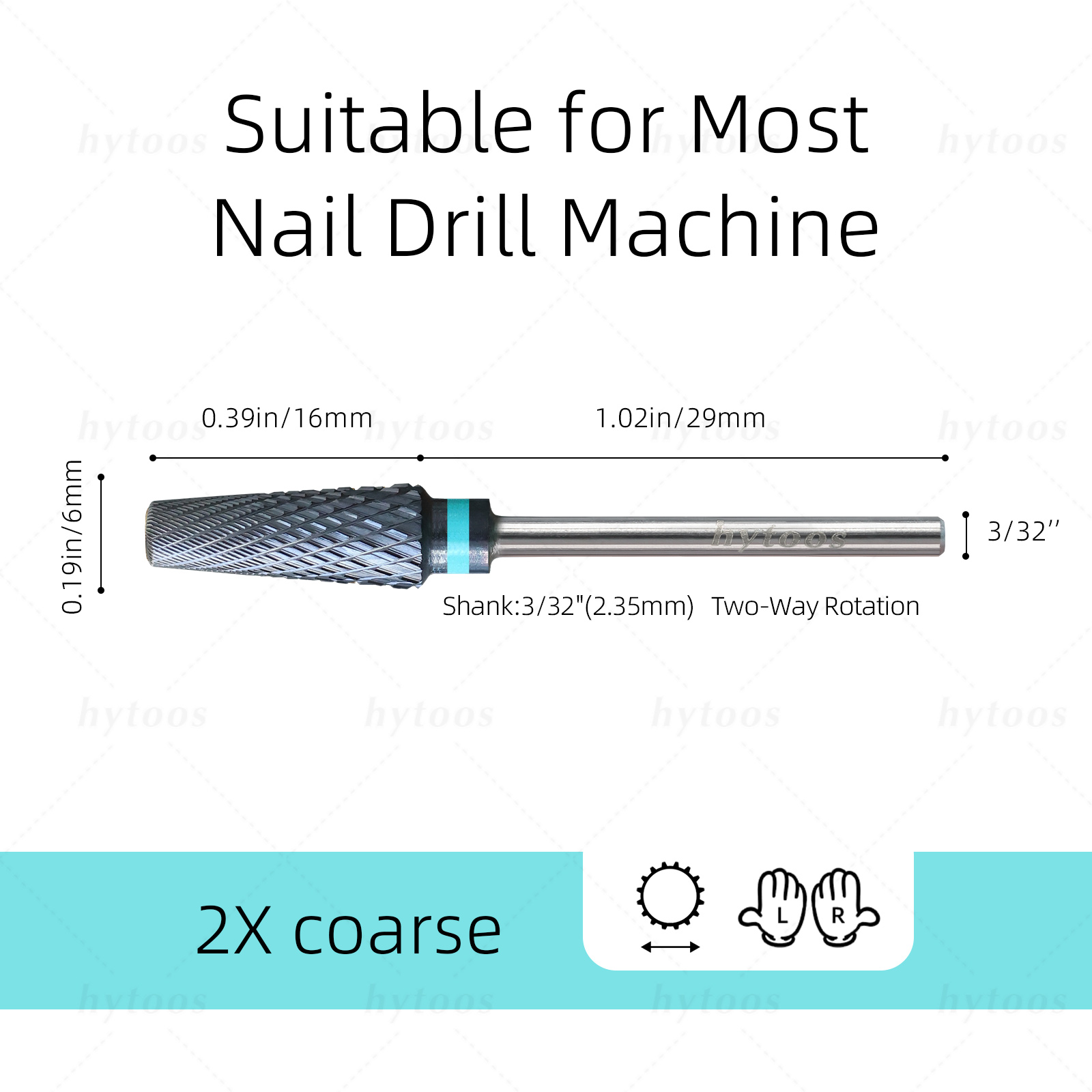 HYTOOS 안전 5 in 1 프로 네일 드릴 비트 D - Nail File Titanium 리뷰 및 가격