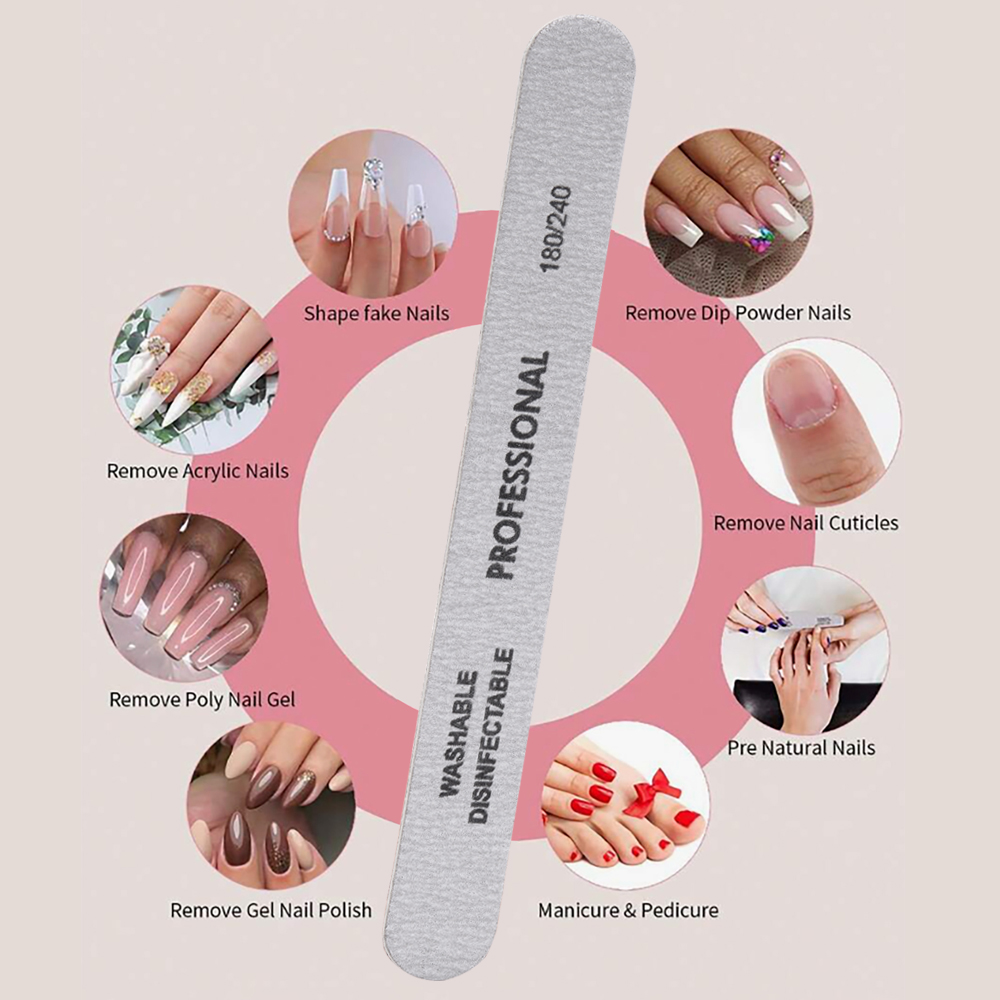 5개입 네일 파일 100/180/240 나무 재질 샌딩 - Nail File Titanium 리뷰 및 가격