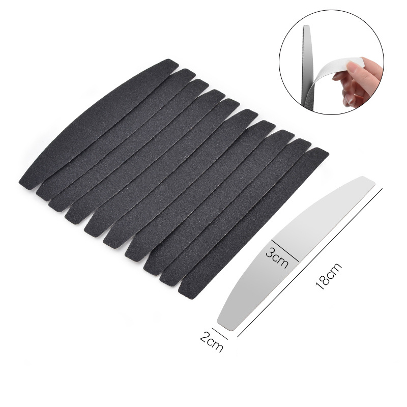 10pcs 블랙/그레이 이동식 사포 네일 파일 스테인레 - Nail File Titanium 리뷰 및 가격