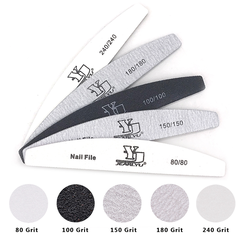 5 Pcs/Lot 네일 파일 믹스 컬러 리마 80/10 - Nail File Titanium 리뷰 및 가격