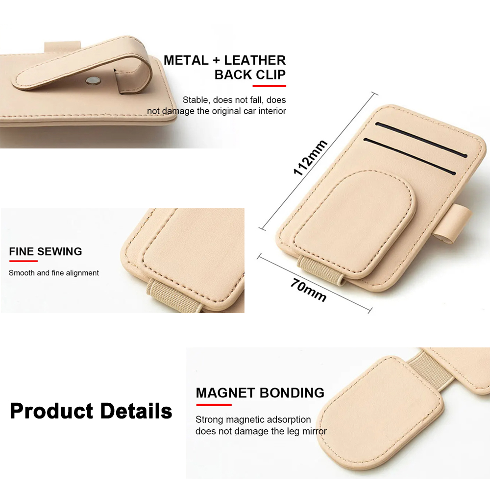 다기능 PU 가죽 자동차 선바이저 안경 거치대, 크리에 - Edc Carry Pen 리뷰 및 가격