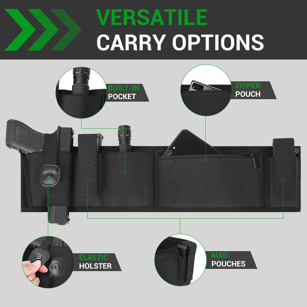 벨리밴드 건 홀스터 은닉 휴대 권총 홀스터 허리 밴드  - Appendix Carry Edc 리뷰 및 가격
